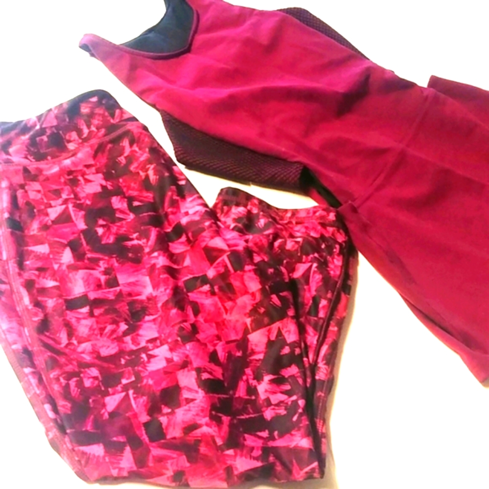 2 FOR 1 Workout Set Sm Top Lg pants